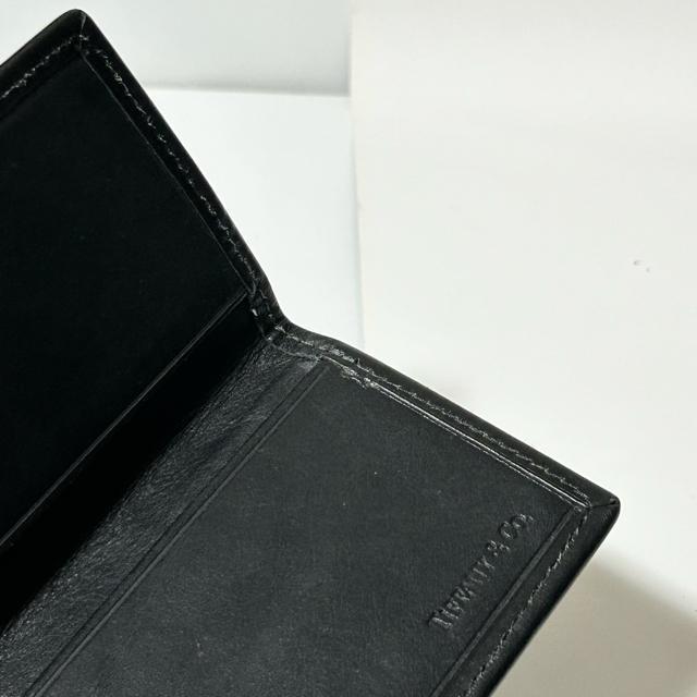 美品 TIFFANY&Co ティファニー レザー 名刺入れ カードケース ブラック メンズ レディース < ブランド 美品 TIFFANY&Co ティファニー レザー 名刺入れ カードケース ブラック メンズ レディース < ブランドの