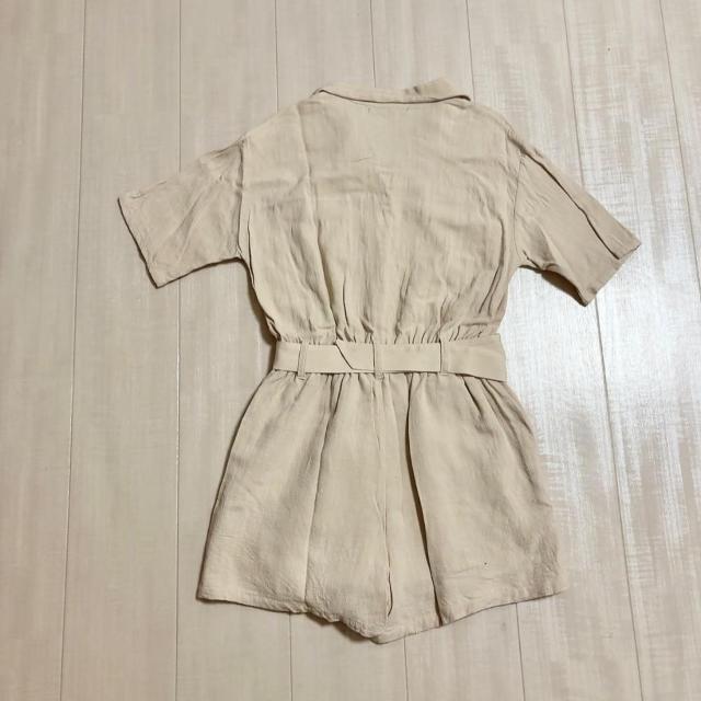 ◆one*way/ワンウェイ◆リネン混ベルト付オールインワン★ベージュM♪シンプルコーデ*美品 < ブランド ◆one*way/ワンウェイ◆リネン混ベルト付オールインワン★ベージュM♪シンプルコーデ*美品 < ブランドの