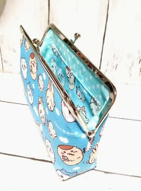 ちいかわ 青空 角型がま口 通帳ケース 小物入れ 多目的ポーチ < 女性ファッション ちいかわ 青空 角型がま口 通帳ケース 小物入れ 多目的ポーチ < 女性ファッションの