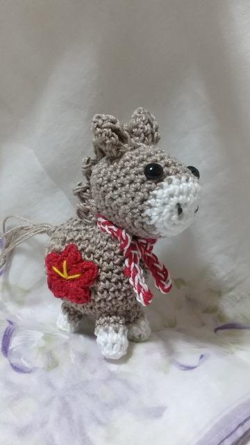 うま編みぐるみ(ラテベージュ) < ペット/手芸/園芸 うま編みぐるみ(ラテベージュ) < ペット/手芸/園芸の