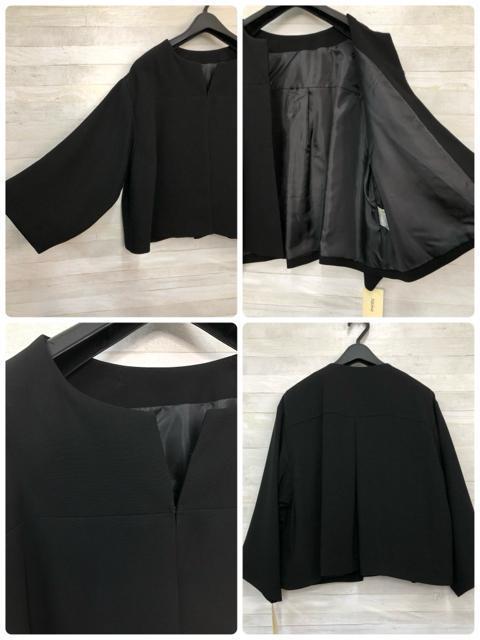 新品☆LL喪服礼服ナチュラルレイヤード黒パンツスーツ26,290円を☆R240 < 女性ファッション 新品☆LL喪服礼服ナチュラルレイヤード黒パンツスーツ26,290円を☆R240 < 女性ファッションの