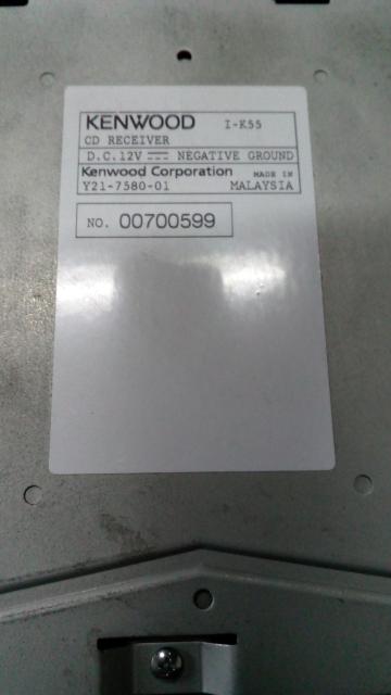 ʓdmFς  KENWOOD@1DIN  CDV[o[@&Rt@VANo.00700599  /oCN