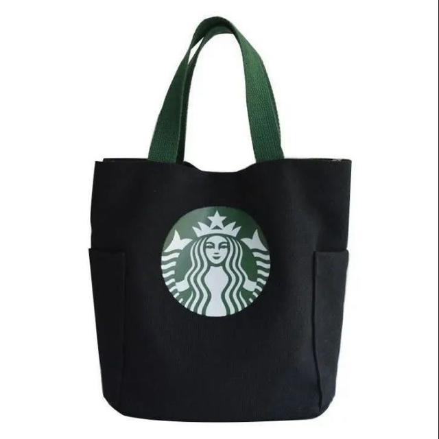 【スターバックス海外限定】スタバ トートバック ハンドバッグ小物入れ ブラック < 女性ファッション  【スターバックス海外限定】スタバ トートバック ハンドバッグ小物入れ ブラック < 女性ファッションの
