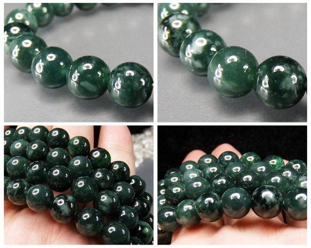 厳選良品深緑色ひすい天然石本翡翠ジェダイト約8mmブレスレット綺麗 < 女性アクセサリー/時計 厳選良品深緑色ひすい天然石本翡翠ジェダイト約8mmブレスレット綺麗 < 女性アクセサリー/時計の