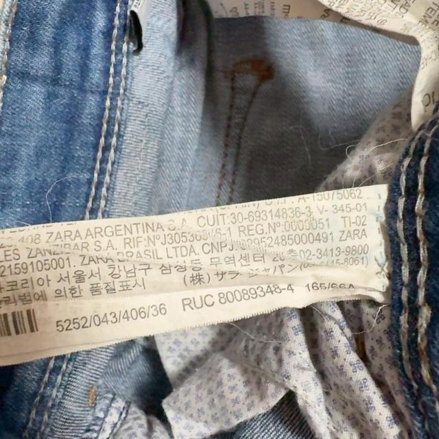 ◆ZARA/ザラ◆ダメージスキニーデニム★薄ブルー36*シンプルコーデ♪美品 < ブランド ◆ZARA/ザラ◆ダメージスキニーデニム★薄ブルー36*シンプルコーデ♪美品 < ブランドの