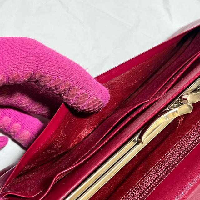 【HANAE MORI / ハナエモリ】 レザー / がま口 二つ折り 長財布 < ブランド 【HANAE MORI / ハナエモリ】 レザー / がま口 二つ折り 長財布 < ブランドの