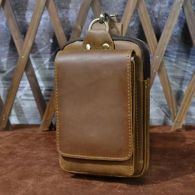 メンズ大きい内蔵コインポケット付き厚手の牛革耐久性ウエストバッグスマホ等なんでも < 男性ファッション メンズ大きい内蔵コインポケット付き厚手の牛革耐久性ウエストバッグスマホ等なんでも < 男性ファッションの