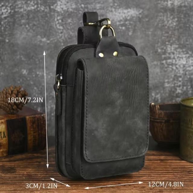 メンズ大きい内蔵コインポケット付き厚手の牛革耐久性ウエストバッグスマホ等なんでも < 男性ファッション メンズ大きい内蔵コインポケット付き厚手の牛革耐久性ウエストバッグスマホ等なんでも < 男性ファッションの