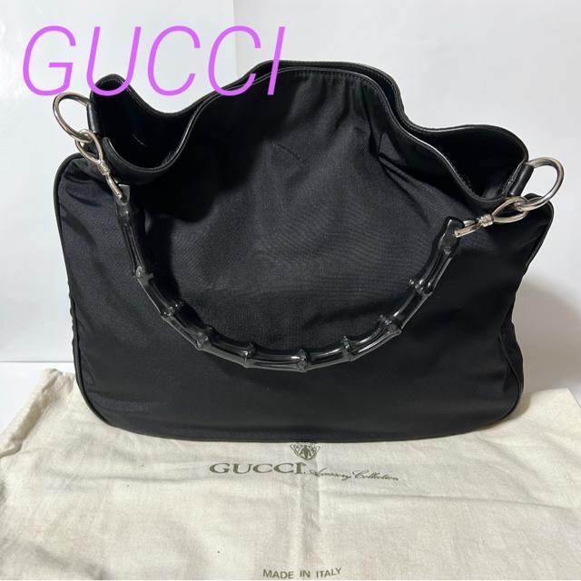 ���i GUCCI �o���u�[ �i�C���� �����V�����_�[�o�b�O �n���h�o�b�O 001 1571 3754 �u���b�N  �� �u�����h�� 