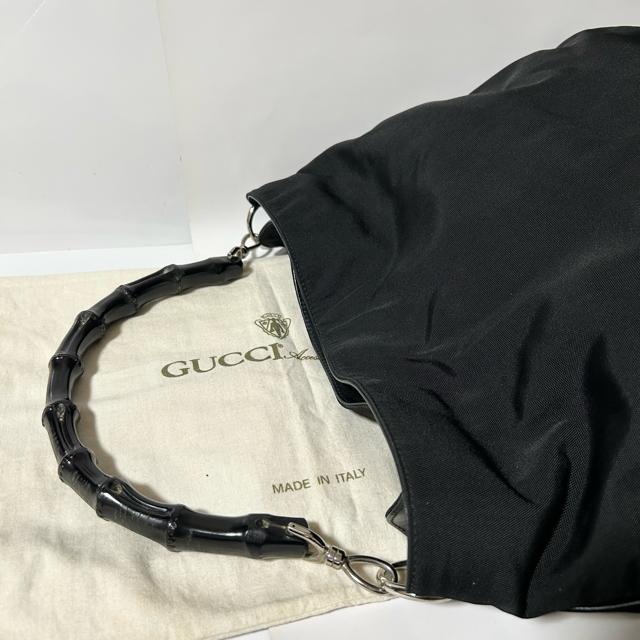 ���i GUCCI �o���u�[ �i�C���� �����V�����_�[�o�b�O �n���h�o�b�O 001 1571 3754 �u���b�N �� �u�����h�� 