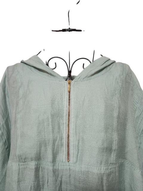 フレディエミュ フード付きかぶりパーカー M くすみカラー ライトブルー シアー < 女性ファッション フレディエミュ フード付きかぶりパーカー M くすみカラー ライトブルー シアー < 女性ファッションの
