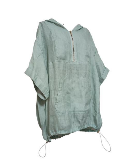 フレディエミュ フード付きかぶりパーカー M くすみカラー ライトブルー シアー < 女性ファッション フレディエミュ フード付きかぶりパーカー M くすみカラー ライトブルー シアー < 女性ファッションの