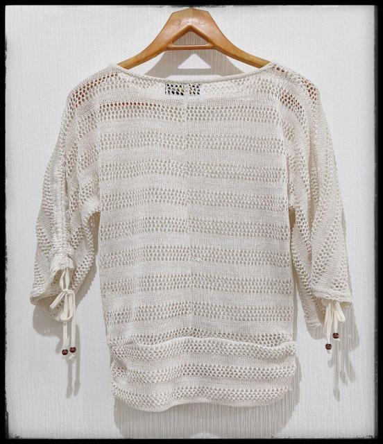 ★ Cleamy Chick★クリーミーチック★サマーニット★七分袖★Tシャツ★Mサイズ★白★Mサイズ★まとめ買い歓迎★ < 女性ファッション  ★ Cleamy Chick★クリーミーチック★サマーニット★七分袖★Tシャツ★Mサイズ★白★Mサイズ★まとめ買い歓迎★ < 女性ファッションの