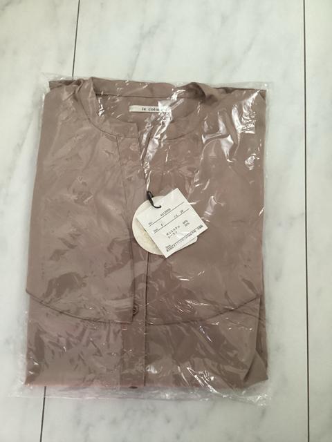 未開封 le colis ラッフルカラーシャツ フリルブラウス ベージュ < 女性ファッション 未開封 le colis ラッフルカラーシャツ フリルブラウス ベージュ < 女性ファッションの