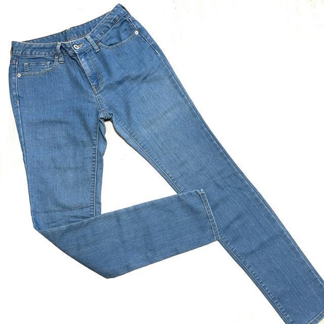 【美品】スキニーデニム/GU/ウエスト61cm/ブルー < ブランド  【美品】スキニーデニム/GU/ウエスト61cm/ブルー < ブランドの