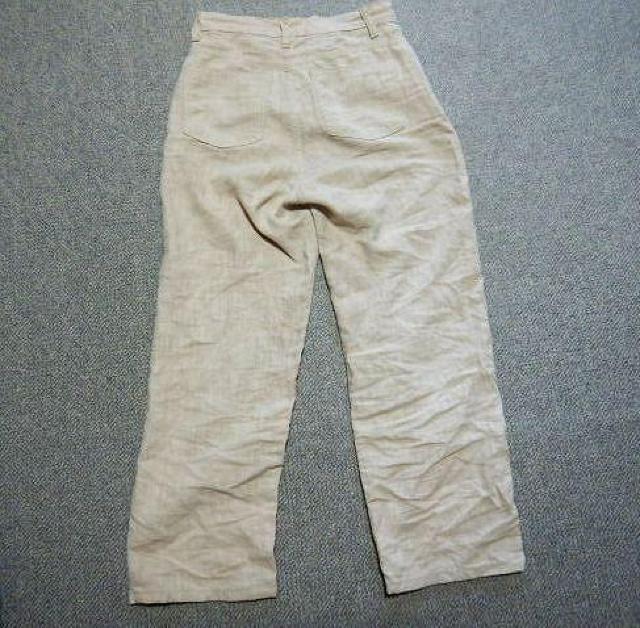 ◆black one day 麻 パンツ レディース S 25-26 中古品 < 女性ファッション  ◆black one day 麻 パンツ レディース S 25-26 中古品 < 女性ファッションの