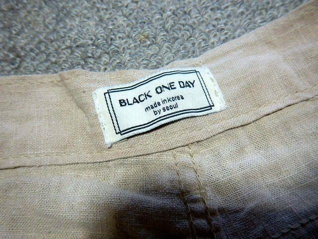 ◆black one day 麻 パンツ レディース S 25-26 中古品 < 女性ファッション  ◆black one day 麻 パンツ レディース S 25-26 中古品 < 女性ファッションの