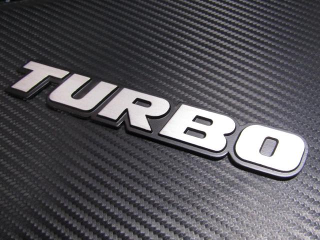 ●TURBOターボ アルミ削出し仕様 凹凸仕上 SILVER&BLACK エンブレム 新品未開封品! < 自動車/バイク ●TURBOターボ アルミ削出し仕様 凹凸仕上 SILVER&BLACK エンブレム 新品未開封品! < 自動車/バイク