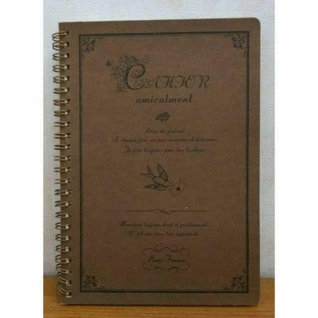 【送料無料】A5縦リングノート アンティーク 50枚 サイズ:約21p×14.8p 未使用 < インテリア/ライフ 【送料無料】A5縦リングノート アンティーク 50枚 サイズ:約21p×14.8p 未使用 < インテリア/ライフの