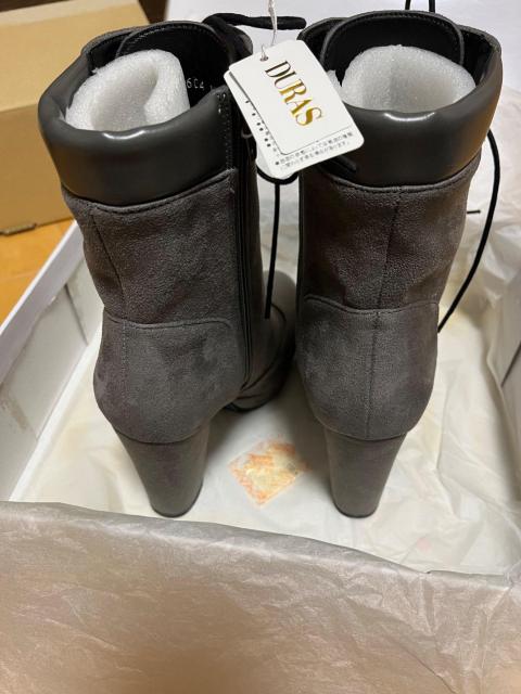 DURAS デュラス レースアップ ショートブーツ グレー Lサイズ < ブランド DURAS デュラス レースアップ ショートブーツ グレー Lサイズ < ブランドの