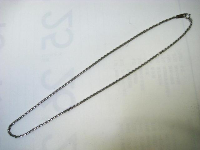 美品 Pt850 プラチナ チェーン ネックレス 39cm x < 女性アクセサリー/時計 美品 Pt850 プラチナ チェーン ネックレス 39cm x < 女性アクセサリー/時計の