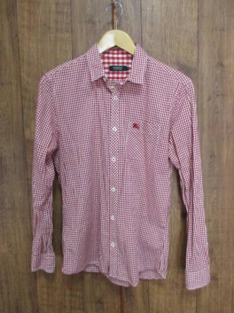 ☆バーバリーブラックレーベル チェック柄 シャツ/長袖/メンズ/2☆赤 < ブランド  ☆バーバリーブラックレーベル チェック柄 シャツ/長袖/メンズ/2☆赤  < ブランドの