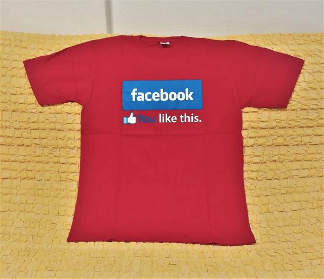 フェイスブック★facebook★おもしろTシャツ★赤★XXL★ < 男性ファッション  フェイスブック★facebook★おもしろTシャツ★赤★XXL★  < 男性ファッションの