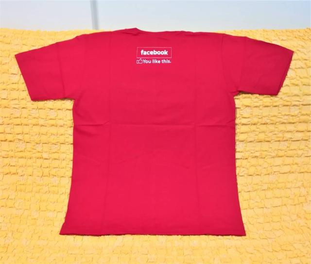 フェイスブック★facebook★おもしろTシャツ★赤★XXL★ < 男性ファッション  フェイスブック★facebook★おもしろTシャツ★赤★XXL★ < 男性ファッションの