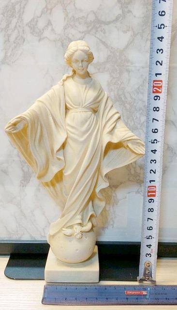 聖母マリア像 高さ約24cm (蛇を踏むマリア) キリスト教美術 < インテリア/ライフ  聖母マリア像 高さ約24cm (蛇を踏むマリア) キリスト教美術 < インテリア/ライフの