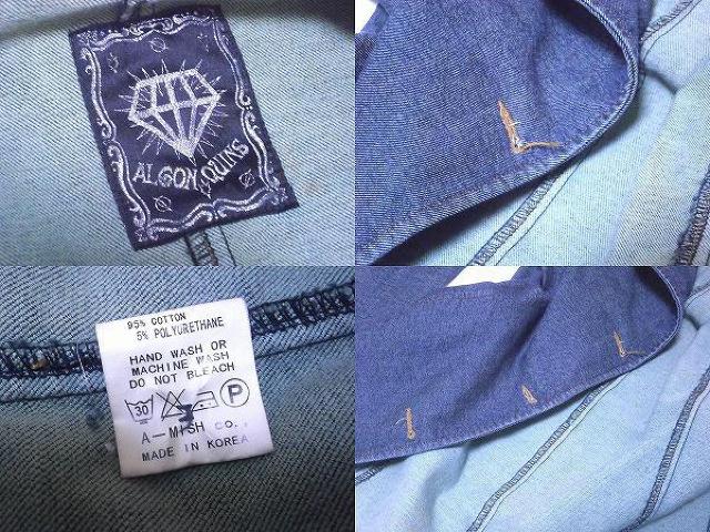 ◆アルゴンキン ALGONQUINS デニムジャケット 美品 USED < 女性ファッション  ◆アルゴンキン ALGONQUINS デニムジャケット 美品 USED < 女性ファッションの