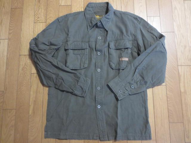 DESERTKING  綿 2WAY  長袖 シャツ L < 男性ファッション  DESERTKING  綿 2WAY  長袖 シャツ L  < 男性ファッションの