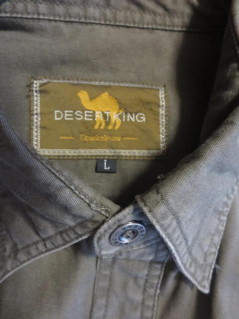 DESERTKING  綿 2WAY  長袖 シャツ L < 男性ファッション  DESERTKING  綿 2WAY  長袖 シャツ L < 男性ファッションの