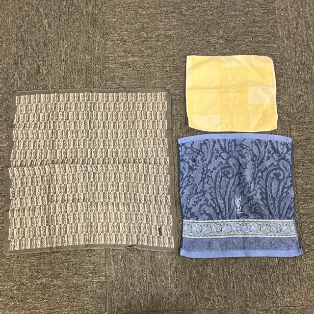即決 yves saint laurent イヴ・サンローラン ハンカチ タオルハンカチ 3枚 < ブランド 即決 yves saint laurent イヴ・サンローラン ハンカチ タオルハンカチ 3枚 < ブランドの