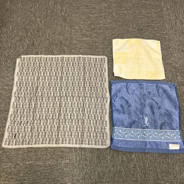 即決 yves saint laurent イヴ・サンローラン ハンカチ タオルハンカチ 3枚 < ブランド 即決 yves saint laurent イヴ・サンローラン ハンカチ タオルハンカチ 3枚 < ブランドの