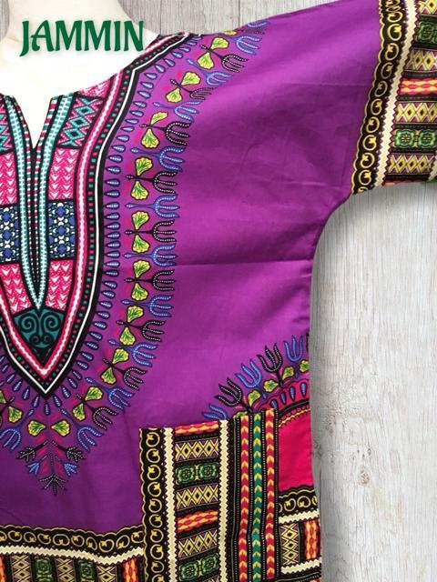 アフリカ民族衣装ダシキ★紫★アジアン★ダシキ★ダンス < 男性ファッション  アフリカ民族衣装ダシキ★紫★アジアン★ダシキ★ダンス < 男性ファッションの