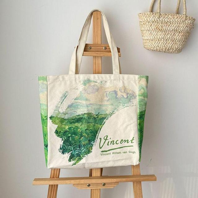 バッグ 鞄 ゴッホ キャンバス トートバッグ 芸術 プリント 男女兼用 通学 < 女性ファッション  バッグ 鞄 ゴッホ キャンバス トートバッグ 芸術 プリント 男女兼用 通学  < 女性ファッションの