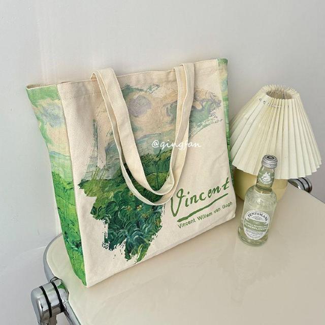 バッグ 鞄 ゴッホ キャンバス トートバッグ 芸術 プリント 男女兼用 通学 < 女性ファッション  バッグ 鞄 ゴッホ キャンバス トートバッグ 芸術 プリント 男女兼用 通学 < 女性ファッションの