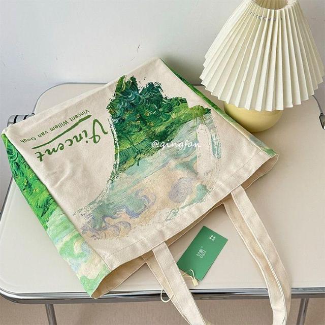 バッグ 鞄 ゴッホ キャンバス トートバッグ 芸術 プリント 男女兼用 通学 < 女性ファッション  バッグ 鞄 ゴッホ キャンバス トートバッグ 芸術 プリント 男女兼用 通学 < 女性ファッションの