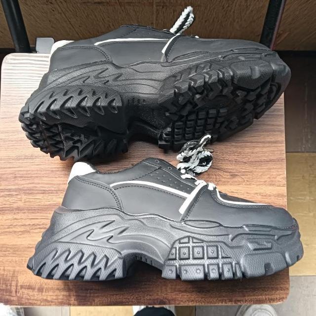 新品 24cm レディース スニーカー ブラック シューズ 靴 身長アップ < 女性ファッション  新品 24cm レディース スニーカー ブラック シューズ 靴 身長アップ < 女性ファッションの