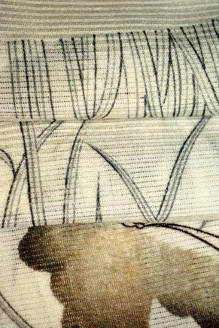 夏物 小紋 中古 送料無料 身丈153.5cm 裄丈62.5cm 極上 絽 洗える着物 蝶に草柄 バチ衿 カジュアル T3592 < 女性ファッション  夏物 小紋 中古 送料無料 身丈153.5cm 裄丈62.5cm 極上 絽 洗える着物 蝶に草柄 バチ衿 カジュアル T3592 < 女性ファッションの