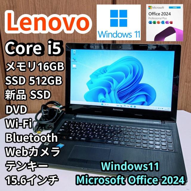 Lenovo Corei5 ������16GB SSD512GB DVD Web�J���� Windows11 Office2024  �� PC�{��/���Ӌ@��� 