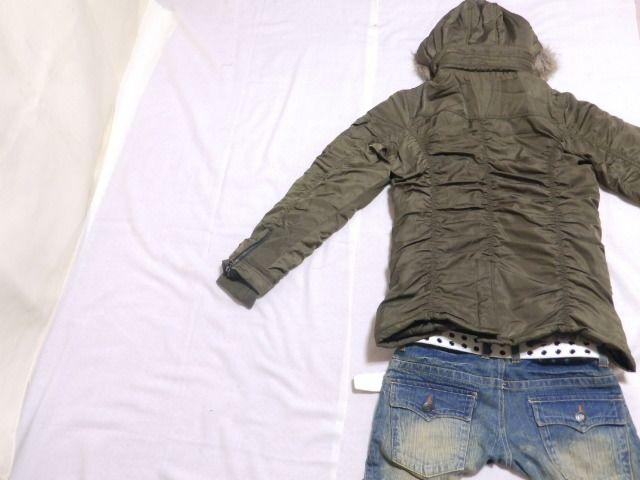 【in the attic】2way♪脱着式ファー フロントバックルWジップ ミリタリー中綿コート < ブランド 【in the attic】2way♪脱着式ファー フロントバックルWジップ ミリタリー中綿コート < ブランドの