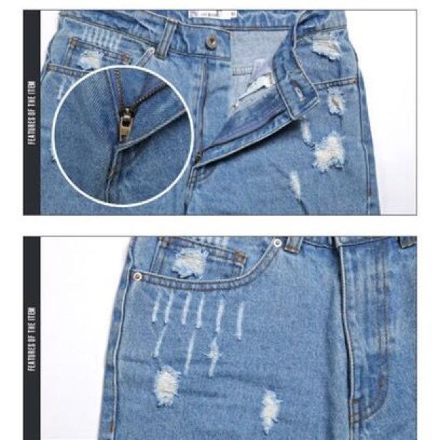 定価以下 メンズ クラッシュ ダメージ ショートデニム ショートパンツ M < 男性ファッション  定価以下 メンズ クラッシュ ダメージ ショートデニム ショートパンツ M < 男性ファッションの