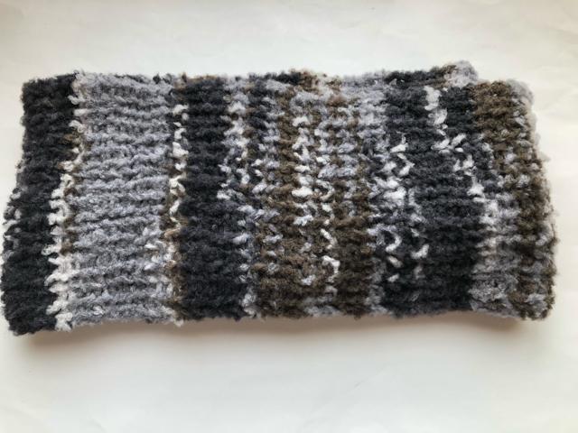 ハンドメイド スヌード かる〜い毛糸♪ ボーダー 男女兼用 mix < 男性ファッション  ハンドメイド スヌード かる〜い毛糸♪ ボーダー 男女兼用 mix < 男性ファッションの