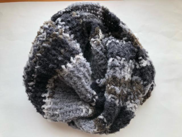 ハンドメイド スヌード かる〜い毛糸♪ ボーダー 男女兼用 mix < 男性ファッション  ハンドメイド スヌード かる〜い毛糸♪ ボーダー 男女兼用 mix < 男性ファッションの