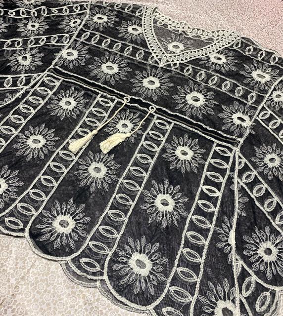 シースルー ポンチョ風 トップス チュニック ウエスト絞り 花柄 大きいサイズ < 女性ファッション シースルー ポンチョ風 トップス チュニック ウエスト絞り 花柄 大きいサイズ < 女性ファッションの