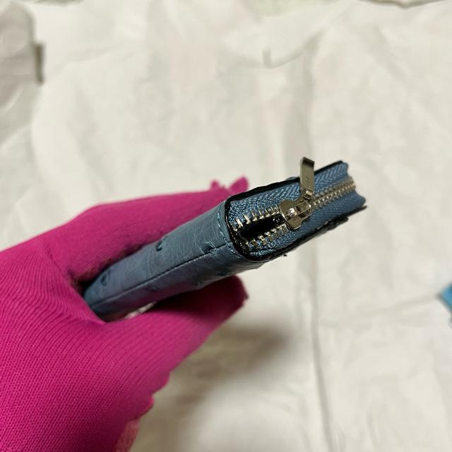 【美品】【オーストリッチ】 本革 / コインケース / ブルー系 < 女性ファッション 【美品】【オーストリッチ】 本革 / コインケース / ブルー系 < 女性ファッションの