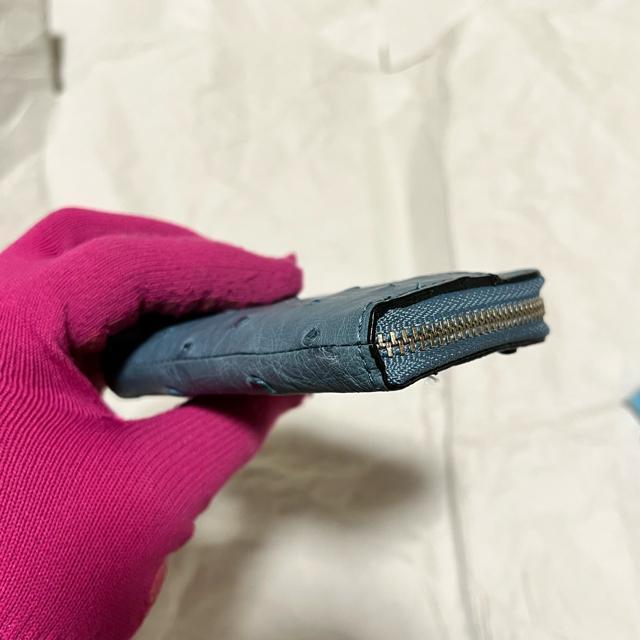 【美品】【オーストリッチ】 本革 / コインケース / ブルー系 < 女性ファッション 【美品】【オーストリッチ】 本革 / コインケース / ブルー系 < 女性ファッションの