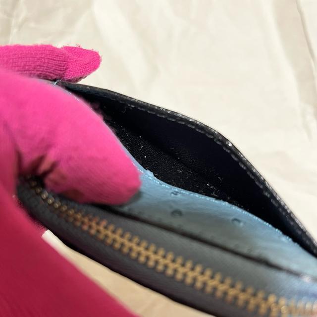 【美品】【オーストリッチ】 本革 / コインケース / ブルー系 < 女性ファッション 【美品】【オーストリッチ】 本革 / コインケース / ブルー系 < 女性ファッションの