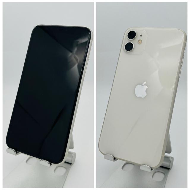 A 100% iPhone 11 128 GB SIM�t���[ �z���C�g �{�� �� �Ɠd/AV�� 